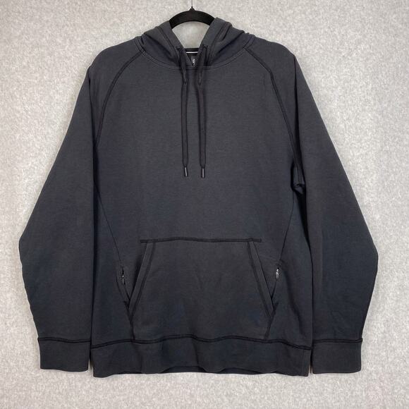 Ten Thousand Mens Size L Black Midweight Tech Hoodie Pullover - Picture 1 of 8